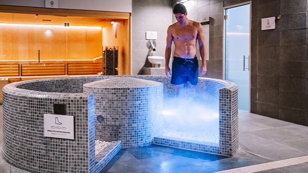 circuito de cantos rodados en Senzia Spa Gandía