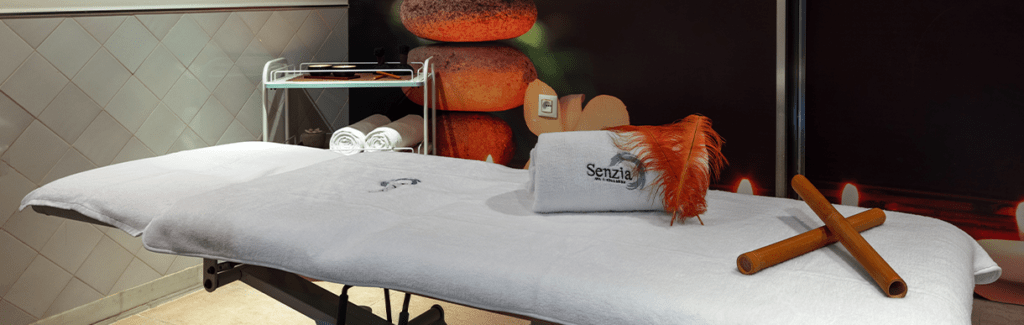 camilla de rituales corporales Senzia Spa Cádiz