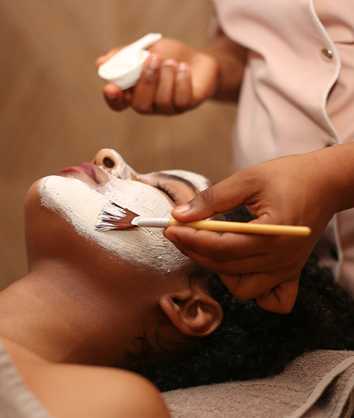 tratamiento facial con mascarilla